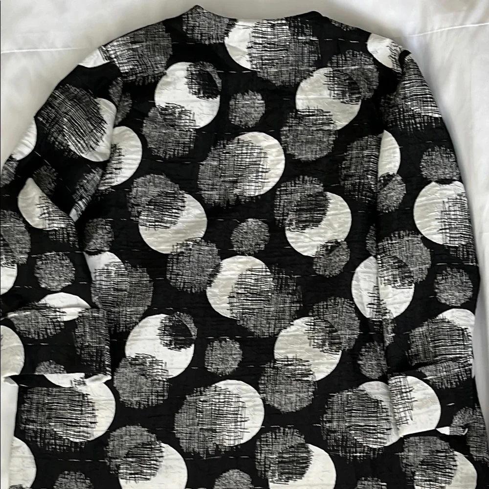 Chic Black and White Joseph Ribkoff Women’s Patterned Jacket Size 12 - Picture 7 of 8